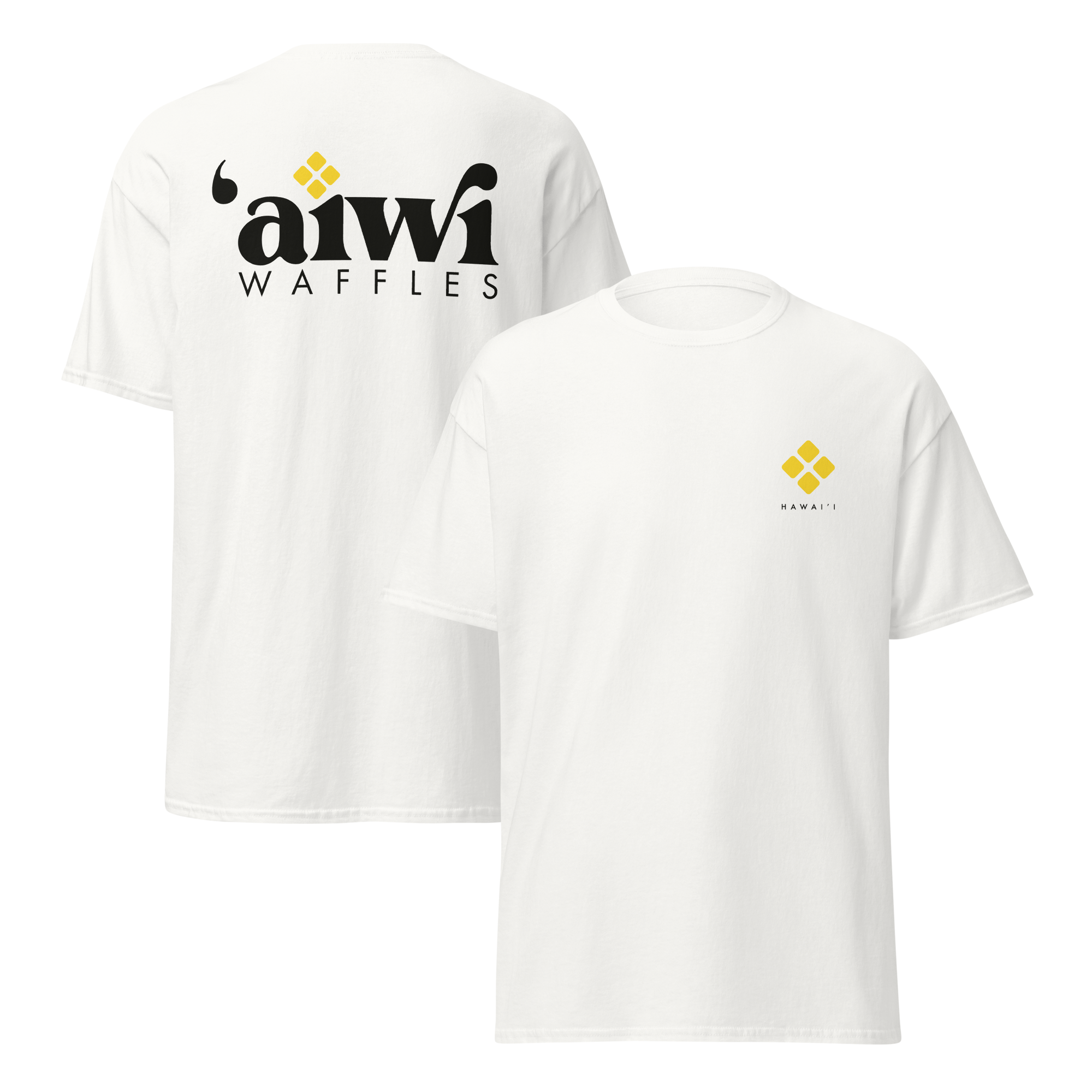 'Aiwi Waffles White Unisex T-Shirt