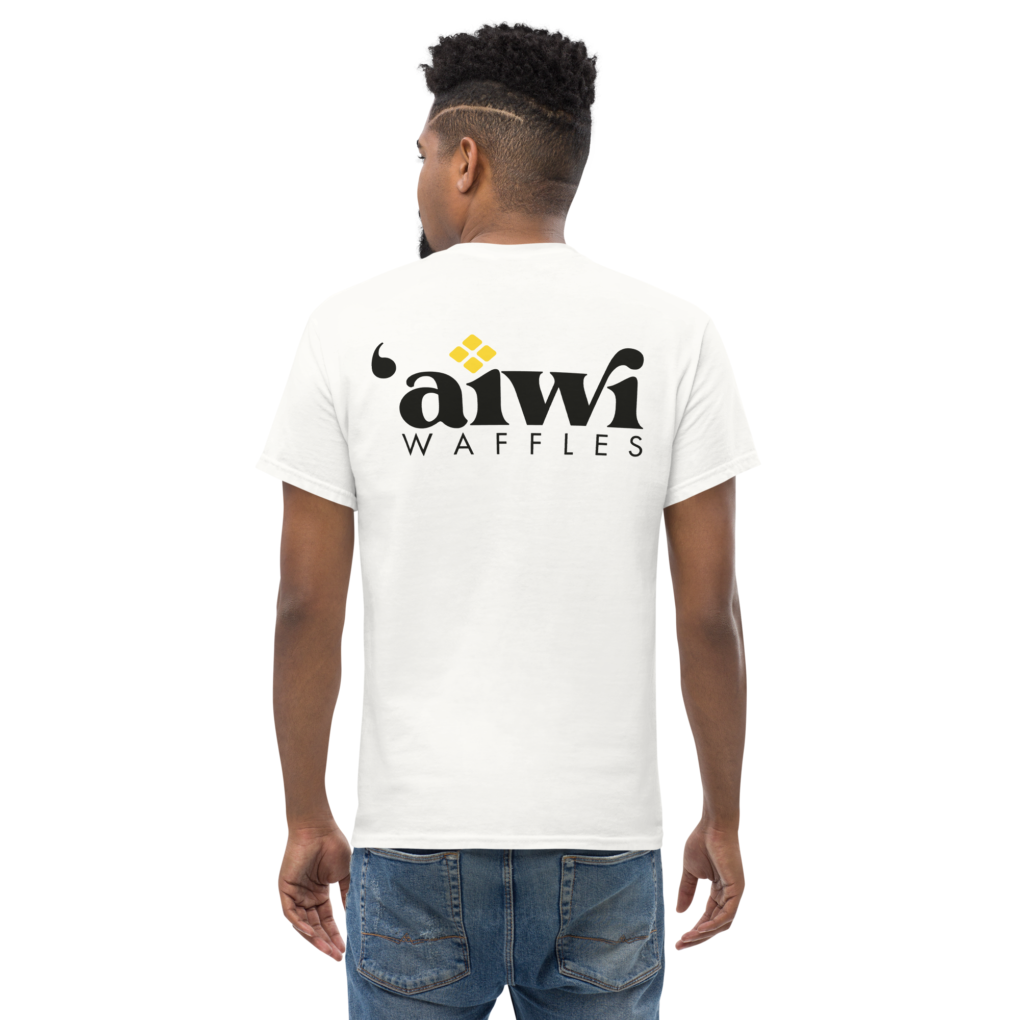 'Aiwi Waffles White Unisex T-Shirt